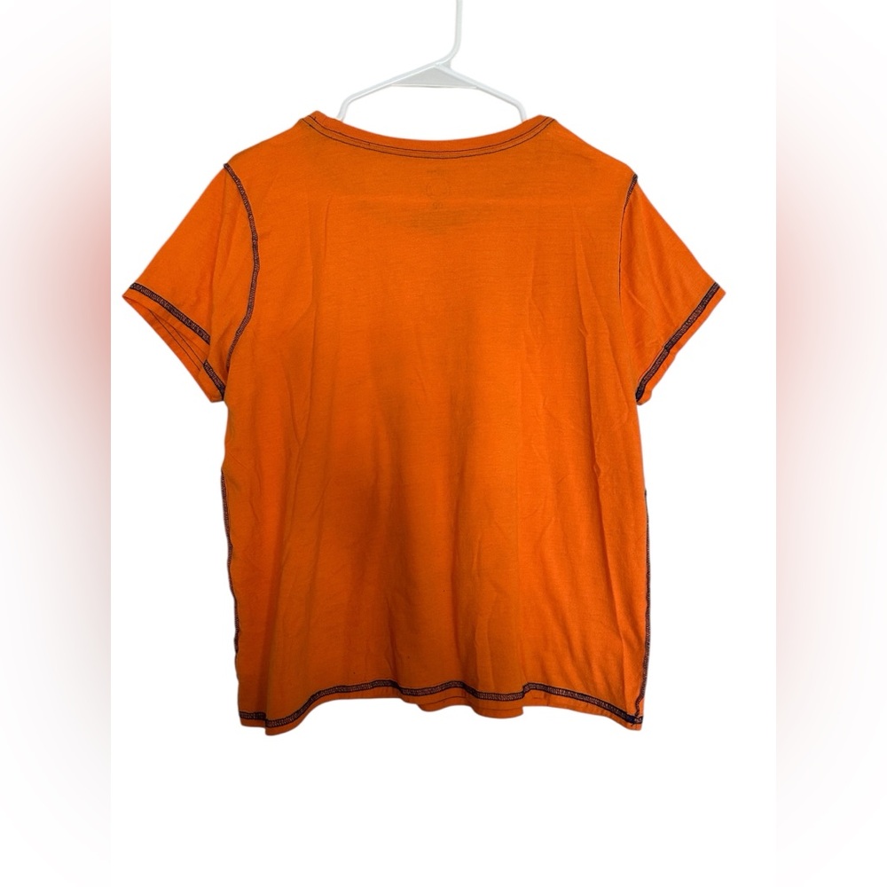 Torrid Nirvana Vibrant Orange Graphic Tee with Iconic Logo Size 00 (M) - Picture 3 of 3